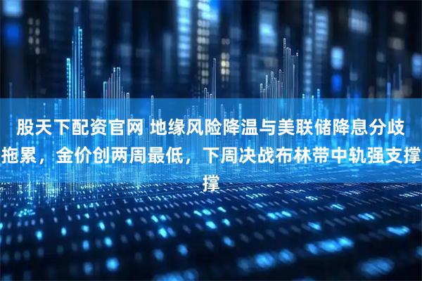 股天下配资官网 地缘风险降温与美联储降息分歧拖累，金价创两周最低，下周决战布林带中轨强支撑