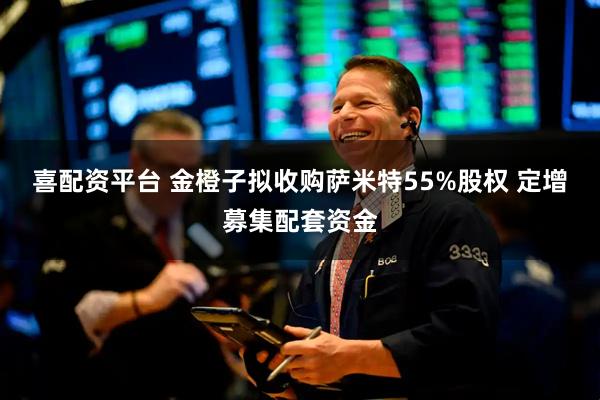 喜配资平台 金橙子拟收购萨米特55%股权 定增募集配套资金