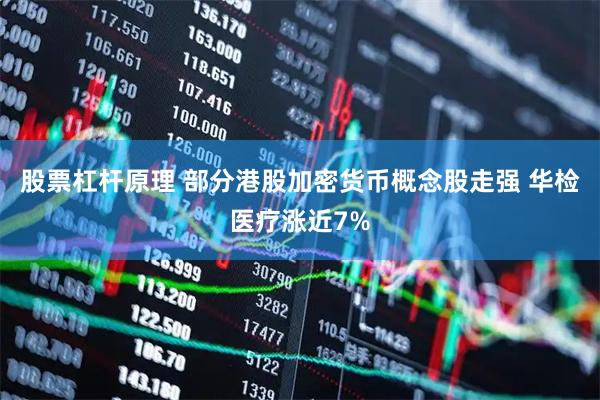 股票杠杆原理 部分港股加密货币概念股走强 华检医疗涨近7%